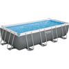 Bestway Piscina base struttura e liner rettangolare Power Steel da 549x274x122 cm