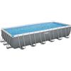 Bestway Piscina base struttura e liner rettangolare Power Steel da 732x366x132 cm