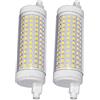 QLEE Led R7s 118mm 20w Dimmerabile Light Double Ended J J118 4.7 2500lm Equivalente Luce Alogena Al Tungsteno 200w Bianco Caldo Proiettore Luce Di Lavoro Garage Landscape Lighting 2PCS