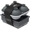 Samuelworld Set di 2 stampi per cubetti di ghiaccio in silicone di alta qualità con coperchio, set di 2 stampi grandi per cubetti di ghiaccio quadrati e sferici, stampi per ghiaccio per whisky, kit