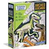 Clementoni - 19144 - Archeogiocando, Velociraptor Luminoso al Buio, Made in Italy, Dinosauro, Gioco Scientifico per Bambini dai 6 Anni, Laboratorio di Scienza, Italiano