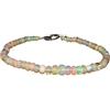 Generic Braccialetto etiope con opale naturale, perle lisce, gioielli da donna, bracciale con perline opale, 20,3 cm, 3,2-3,5 mm, chiusura a moschettone, 20,3 cm, pietra preziosa, opale, 8inches, Gemma, Opale