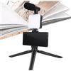 Generic Luce per selfie per telefono, treppiede per selfie a LED, stabile, supporto treppiede per telefono cellulare, multifunzione, portatile, per registrazione video, trucco, streaming live