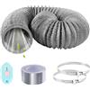 ComPDCVD 100mm Grigio Tubo di Scarico 3 m Condotti Tubo di Ventilazione