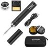 Towwoo Saldatore a Batteria Ricaricabile Portatile, 8W Kit di Saldatura a Stagno senza Fili con Punte, Filo e Flussante per Saldatura a Stagno per Riparazioni Elettronica, Temperatura 330℃~450 ℃