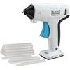 BLACK+DECKER Cordless Glue Gun 3.6V Craft Range with 20 Glue Sticks BCGL115-XJ