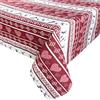 Tex family TOVAGLIA antimacchia RESINATA TORINO idrorepellente (Cm. 140x140 x4 persone, Tirolese Cervino Rosso)