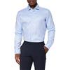 Seidensticker X-Slim Fit Langarm mit Spread Kent-Kragen Bügelleicht Struktur-100% Baumwolle Camicia Formale, Blu (Blue 12), 44 (Taglia Produttore: 38) Uomo