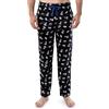 Varsity Pantaloni da Notte Lite Touch in Pile Pigiama, Nero/caffè/Ciambelle, L Uomo