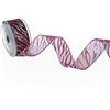 Deko AS GmbH Deko und Band Natale Nastro con Motivo a Onde - Bordeaux - 40 mm - 10 m - 90153 38 (1,66 €/m)