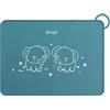 Mr. Wonderful - Sottopiatto in silicone per bambini - Elefante blu - Senza BPA, PVC, BPS e ftalati - Si arrotola facilmente