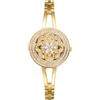 JewelryWe Orologio Aperto da Donna Fiore: Orologio al Quarzo alla Moda con Zircone Bracciale Idee Regalo per lei