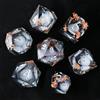 Elifel Dadi Set Liquid Core DND 7 pezzi, Sabbie Mobili Poliedrici in Resina con Bordi Affilati per Dungeons and Dragons, Dadi RPG D20 D12 D10 D8 D6 D4 fatto a mano, D&D Dadi per Giochi Ruolo