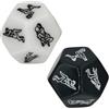 AJOHBM Dadi di coppia, gioco di coppia per lui e lei, regalo di anniversario di matrimonio cattivo (2 pezzi, bianco e nero)