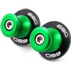 ZESIDIMO M8 Nottolini Per Kawasaki Z650 Z 650 2017-2024 2021 2020 2019 Accessori Moto Alluminio CNC Forcellone Slider Bobine Viti (Verde)