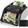 Jubula MV-300 Macchina conta banconote professionale a denominazione mista | EUR, USD, GBP | Verifica banconote | Macchina conta soldi | Contabanconote professionale miste | Contasoldi