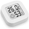 Houdian 3 pezzi -Mini Igrometro Termometro Digitale, Termometro Ambiente con Livello di Comfort, Monitor di Temperatura e umidità, Termometro da Interno per Serra, Stanza, Casa