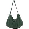 X SIM FITNESSX Borsa a tracolla unisex a tracolla grande da donna borsa shopper borsa crossbody bag borsa in tessuto tinta unita per uso quotidiano/ufficio/scuola/viaggio, Cilindro-crema-bianco, Rétro