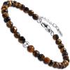 Dada Gioielli Bracciale Argento Pietre Naturali 4mm Certificate | 9 Pietre Preziose e Semipreziose, Benessere Energetico Spirituale, Equilibrio e Crescita Personale