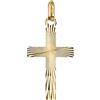 NKlaus ciondolo croce battesimale 333 oro giallo crocifisso oro 8 carati croce 23x13mm 8005