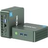 GMKtec G3 Plus, Intel Twin Lake N150 (aggiornato N100) 16 GB di RAM 3200 MHz 1 TB SSD M.2 NVME SSD (supporta PCIE 3.0), Mini desktop, USB 3.2 * 4, 2 * HDMI 4K @ 60Hz, 2.5G LAN, Micro Computer