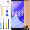 LADYSON per Samsung Galaxy M31 Schermo LCD M315 Sostituzione dello Schermo M315F SM-M315F SM-M315F/DS SM-M315F/DSN Display LCD Touch Digitizer Assembly Assembly Kit Parti di Riparazione (Non Originale)