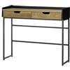 Robas Lund CALAMA Consolle, Quercia Metallo Legno ingegnerizzato, B/H/T: 100/84/35 cm