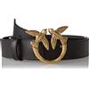 Pinko Love Berry Simply Belt H3 Vit., Cintura Donna, Z99q_nero-antique Gold, M