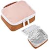 BÉABA, borsa isotermica per il pranzo, lunch box, lunch box, isotermico, impermeabile, targhetta con nome, capacità 2,7L, zip grande, effetto gomma, Faro, Dusry Rose