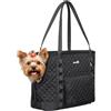 Pecute Trasportino per Cani, Trasportino per Animali Domestici Con Tasche per Cani di Piccola Taglia, Leggero per e Cuccioli, Gita, Viaggio, Veterinario, Nero