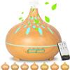 RDDAIPE Diffusore di Oli Essenziali,500ml Ultrasuoni Diffusori Olio Essenziale, Diffusore di Aromi,Legno Aromaterapia Elettrico Profumatore Diffusore,con 7 Colori LED,Umidificatore Ambiente per Casa