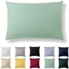 Alreya Federa in 100% jersey di cotone con chiusura lampo - 40 x 60 cm - Verde Estivo - Federa Cuscino, Copricuscino Divano, Federa super morbida 40x60