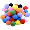 ThaiRoot Confezione da 98 pompon da 5 cm, pon pon grandi e colorati, 50 mm, soffici palline di peluche, palline di peluche bobble, palline di pon pon grandi