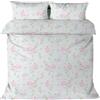 LA DOLCE CASA | Parure Copripiumino Letto Matrimoniale con Stampa, 100% Cotone, Set con Sacco 200x250 cm e Coppia Federe 50x80cm, Linea Mr. Cotton, Stampa Primule