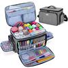 Luxja Borsa per Kit da Cucito ad Alta Capacità, Borsa Organizer per Cucito, Borsa Accessori Cucito con Tracolla