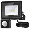 toobettp Faretto LED da Esterno con Sensore di Movimento 10W, Faretto LED da Esterno 1000LM Bianco Caldo 3500K Faretto Led Esterno Impermeabile IP66 Faro LED Esterno per Giardino Cortile Garage Pareti