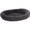 Flamingo Cuscino Isaura Ovale Grigio Scuro 55x42x7cm