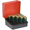 Plano Shot Shell Case 16-Gauge 25-rounds, Red, Custodia per munizioni per fucile da caccia, porta cartucce per fucile da caccia, scatola per cartucce per fucile da caccia, Organizzatore di munizioni