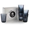 Buddy´s Bar - Set da 6 bicchieri in plastica Tritan di alta qualità, 0,15 litri, senza BPA, effetto cristallo, infrangibili, riutilizzabili e lavabili in lavastoviglie, 150 ml, colore: grigio