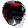 AGV - Casco AGV - Casco Irides Valenza Matt Grigio / Nero / Rosso
