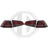 sonar Coppia Set Fari Fanali Posteriori Tuning Golf VII 7 LED Stile GTD GTI Rossi Fumé