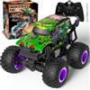 PENGBU RC Monster Truck Telecomandato, 20 km/H Macchina Telecomandata con Luce e Musica, 2,4 GHz Macchina Telecomandata per Bambinicon Rotazione di 360° e Acrobazie, Regali per Bambini di 3, 4, 5 e 6 Anni