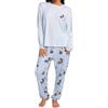 Disney Pigiama Topolino Donna | Pigiami Signora Invernale | Set Pigiama Donna | Pigiamone Signora Invernali | Blu M