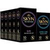 SKYN Elite Non Latex Condoms - 5 x 10 Pack of 50 + Free 10 Pack of Extra Lube