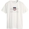 GANT Archive Shield SS - Maglietta Unisex con Scritta Archive Shield SS, Confezione da 1, Bianco, 134/140 cm