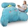 Generic Cuscino terapeutico da lettura, 69,8 x 42,9 cm, cuscino da lettura in peluche, cuscino di supporto ergonomico staccabile, cuscino per schienale del letto, con braccia di supporto per leggere e