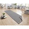 Hanse Home NORTHRUGS Tappeto Palma per interni ed esterni, 80 x 350 cm, resistente alle intemperie, design moderno a zig-zag, per balcone, terrazza, giardino, giardino d'inverno, soggiorno, impermeabile, colore