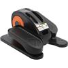 Fyssnn Allenatore ellittico elettrico a doppia modalità, 50 W, per casa, stepper, con telecomando, 5 marce, regolabile, adatto per casa, palestra, ufficio e altre occasioni (arancione)