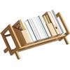 NUODWELL Libreria per bambini in bambù, da scrivania, per bambini, piccola e semplice, organizer per libri per la camera dei bambini (colore tronco, lunghezza 40 cm), AD629