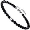 Dada Gioielli Bracciale Argento Pietre Naturali 4mm Certificate | 9 Pietre Preziose e Semipreziose, Benessere Energetico Spirituale, Equilibrio e Crescita Personale